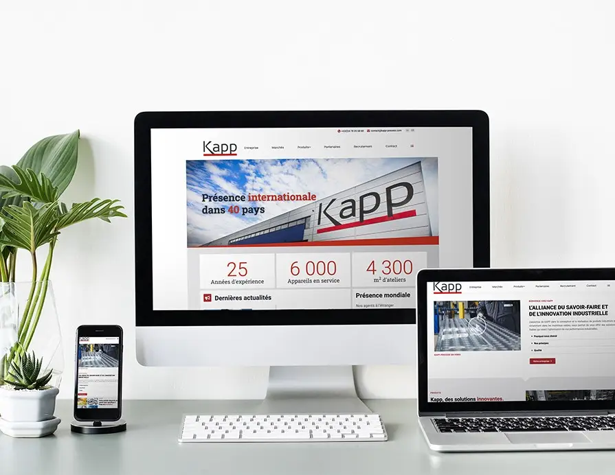 Kapp process, site web réalisé par SRB Web