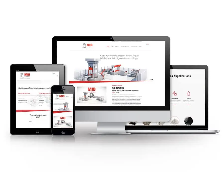MIB Hydro, site web réalisé par SRB Web
