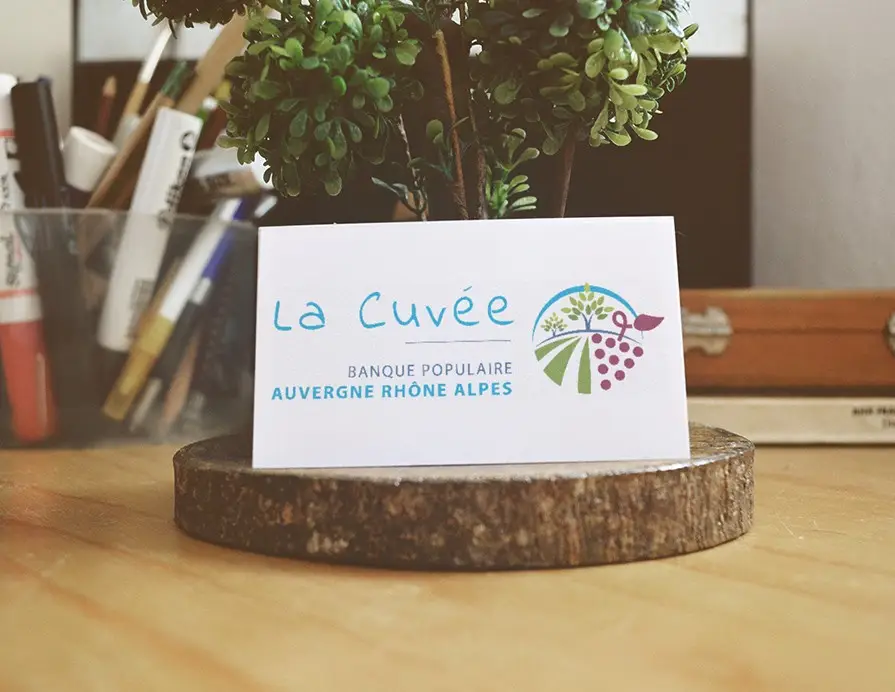 Banque Populaire, création du logo "La cuvée BP Aura", pour une opération marketing ponctuel.