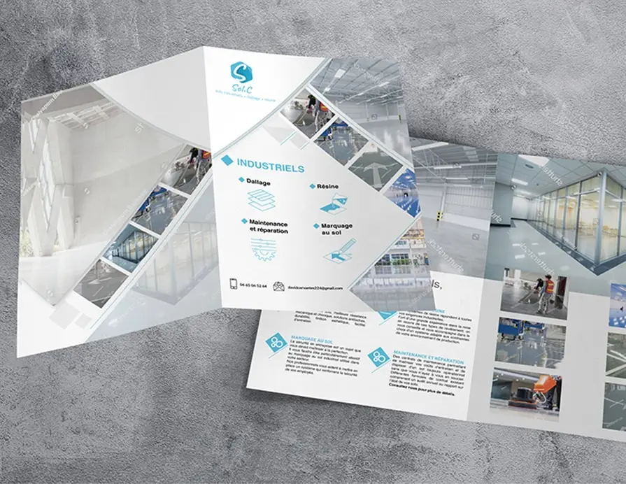 Sol.C, création de la plaquette.