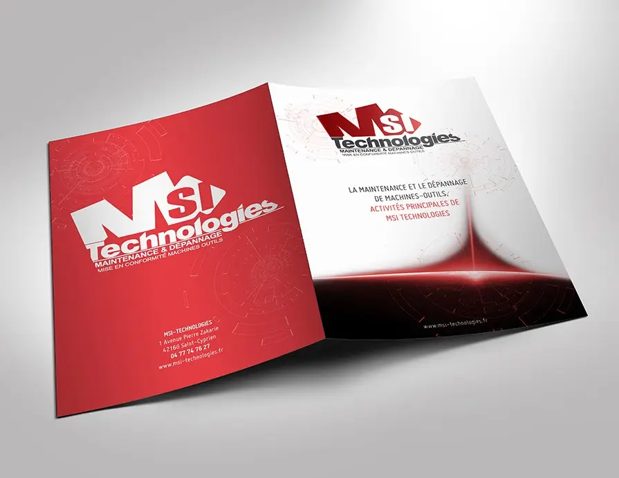 MSI Technologie, création de la plaquette.