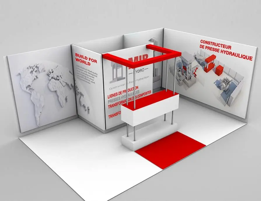 MIB Hydro, maquette pour un stand